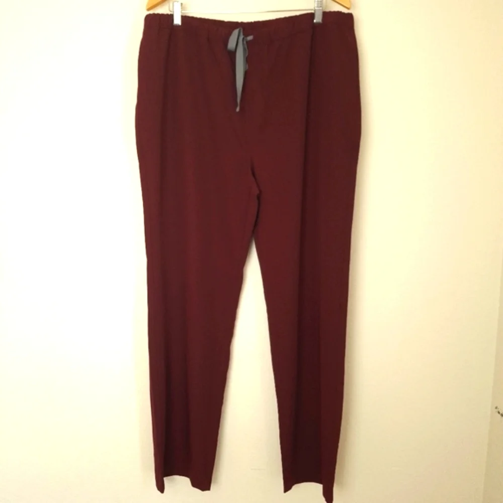 Figs Burgundy Men's Pisco Basic Scrub Pants NWT